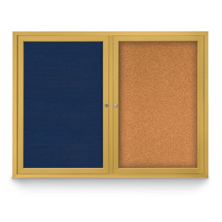 Corkboard,Ultramarine/ Satin,24 X 36